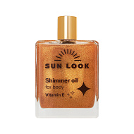 Масло-шиммер `SUN LOOK` (золото) 100 мл