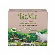 Экологичный стиральный порошок `BIOMIO` BIO-COLOR для цветного белья с экстрактом хлопка 1,5 кг