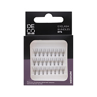 Пучки ресниц `DECO.` ART EYELASH BUNDLES набор №6 (с плоским основанием, средний размер)