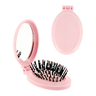 Расческа для волос с зеркалом `LADY PINK`