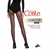 Колготки женские `CONTE ELEGANT` FANTASY FOREVER 30 den (Nero) р-р 2