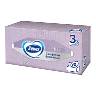 Салфетки бумажные `ZEWA` DELUXE 90 шт