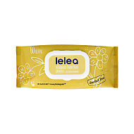 Бумага туалетная влажная `LELEA` с экстрактом ромашки 60 шт