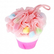 Мочалка для тела `DECO.` синтетическая (cupcake)