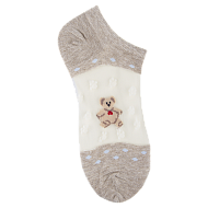 Носки женские `SOCKS` капрон Bear серые р-р единый