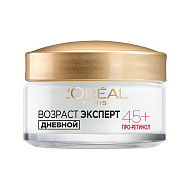 Крем для лица дневной `LOREAL` `ВОЗРАСТ ЭКСПЕРТ` лифтинг-уход против морщин 45+ (с ретино-пептидами) 50 мл