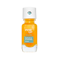 Сыворотка для укрепления ногтей и кутикулы `PINK UP` `NAIL SPA` Repair & Vitamins с гиалуроновой кислотой и кальцием 11 мл