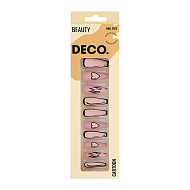 Набор накладных ногтей с клеевыми стикерами `DECO.` CARTOON only love (24 шт + клеевые стикеры 24 шт)