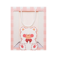 Сумка бумажная `FUN` with window PINK в ассортименте (l)
