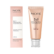 Крем для лица `NOTE` GLOWING SKIN TINTED MOISTURIZER с тональным эффектом для сияющей кожи