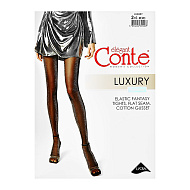 Колготки женские `CONTE ELEGANT` FANTASY LUXURY (Nero) р-р 2