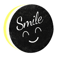 Губка кухонная `LELEA` SMILE GREY