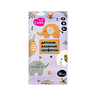 Салфетки влажные детские `LP CARE` Elephant 15 шт
