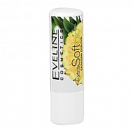 Бальзам для губ `EVELINE` `EXTRA SOFT` BIO со вкусом ананаса 4,5 г