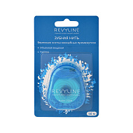 Нить зубная `REVYLINE` вощеная (голубая) 50 м