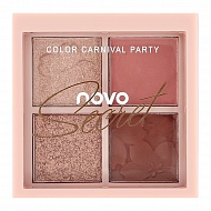 Палетка теней для век `NOVO` COLOR CARNIVAL PARTY тон 01