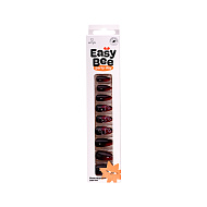 Набор накладных ногтей с клеевыми стикерами `EASYBEE` NAIL DAY Red Snake (12 шт + клеевые стикеры 24 шт)