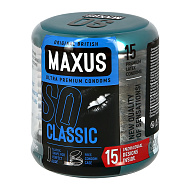 Презервативы `MAXUS` классические с кейсом 15 шт