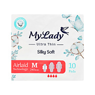 Прокладки гигиенические `MY LADY` SILKY SOFT ультратонкие M 10 шт