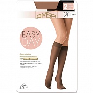 Гольфы женские `OMSA` `EASY DAY` 20 den р-р M/L 3/4 (Daino) 2 пары