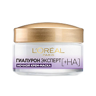 Крем-маска для лица `LOREAL` ГИАЛУРОН ЭКСПЕРТ ночной 50 мл