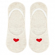 Носки женские `SOCKS` HEART Beige, р-р единый