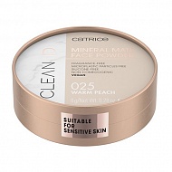 Пудра компактная для лица `CATRICE` CLEAN ID MINERAL MATT FACE POWDER тон 025 Warm Peach