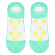 Носки женские `SOCKS` ALPHABET Green, р-р единый