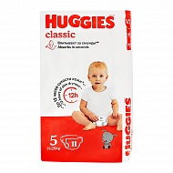 Подгузники `HUGGIES` CLASSIC 11-25 кг 11 шт