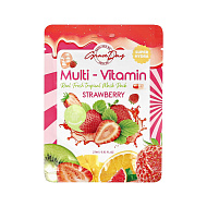 Маска для лица `GRACE DAY` MULTI-VITAMIN с экстрактом клубники (увлажняющая) 27 мл
