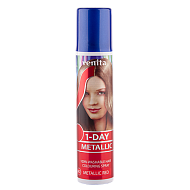 Спрей для волос оттеночный `VENITA` 1-DAY METALLIC тон Metallic Red (красный металлик) 50 мл