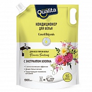 Кондиционер для белья `QUALITA` FLOWER FANTASY (дой-пак) 1000 мл