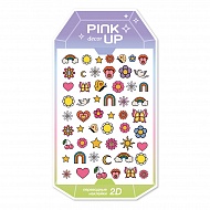 Наклейки для ногтей `PINK UP` `DECOR` SPRING COLLECTION 2D переводные тон 124