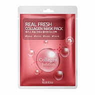 Маска для лица `ROKKISS` REAL FRESH с коллагеном (восстанавливающая) 23 мл