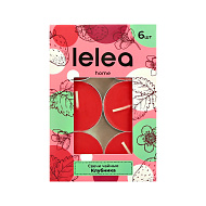 Свечи ароматические `LELEA` Клубника 6 шт