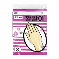 Перчатки хозяйственные `BEAUTY RUBBER GLOVE` размер S