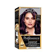 Краска для волос `LOREAL` `PREFERENCE` тон 4.26 Насыщенный холодный фиолетовый