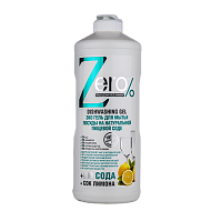 Эко гель для мытья посуды `ZERO` BIO с экстрактом соды и соком лимона 500 мл