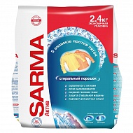 Порошок стиральный `SARMA` Горная свежесть 2,4 кг