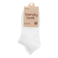 Носки `TRENDY LOOK` BASE короткие (белые) one size