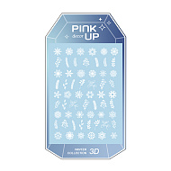 Наклейки для ногтей `PINK UP` `DECOR` WINTER COLLECTION 3D переводные тон 159