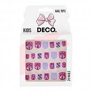 Набор детских накладных ногтей `DECO.` KIDS самоклеящиеся magical 24 шт