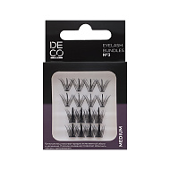 Пучки ресниц `DECO.` ART EYELASH BUNDLES набор №3 (микс форм, средний размер)