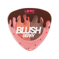 Палетка для контуринга лица `LOVE GENERATION` BLUSHBERRY тон 02 Berry dream
