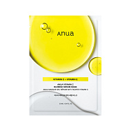 Маска для лица `ANUA` GREEN LEMON выравнивающая тон кожи с зелёным лимоном и витамином С 25 мл