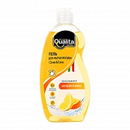 Средство для мытья посуды `QUALITA` LEMON&ORANGE 500 мл