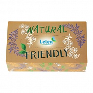 Салфетки бумажные `LELEA` 2-х слойные Natural 100 шт