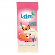 Салфетки хозяйственные `LELEA` антистатические с антибактериальным эффектом 20 шт