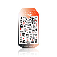 Наклейки для ногтей `PINK UP` `DECOR` 3D переводные тон 90