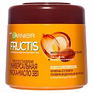 Маска-масло для волос `GARNIER` `FRUCTIS` ТРОЙНОЕ ВОССТАНОВЛЕНИЕ 3 в 1 Интенсивное питание (для очень сухих и поврежденных волос) 300 мл